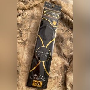 Human Hair Weave Closure Black Diamond color 1B